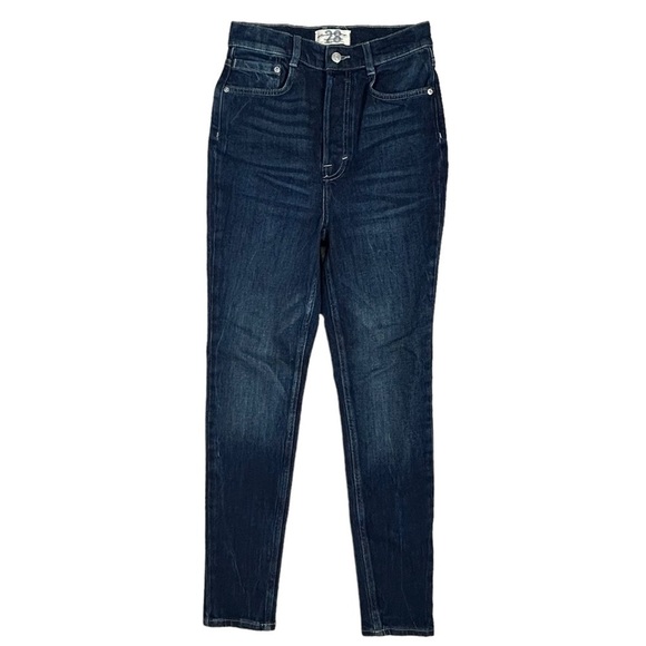 Free People Denim - We The Free Dark Wash High Rise Skinny Jeans